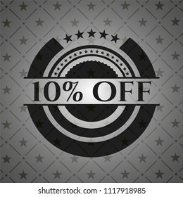 10% Off black emblem