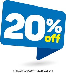 10% off Branded discounts set. Banner with two Blue balloons with special offers vector.