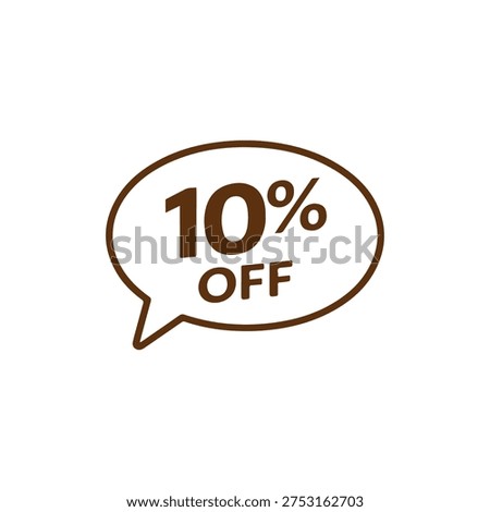 10% off bubble vector
Vector percentage discount sale on a white background