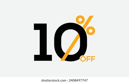 10% off creative sale vector, 10 percent off vector art, sale discount vector