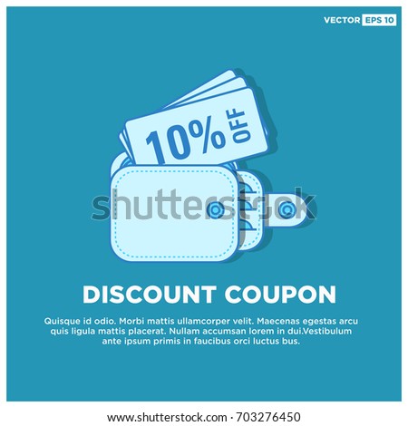 10% Off Discount Coupon Inside Wallet With Text Template