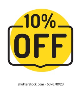 Flat 10 Off Images Stock Photos Vectors Shutterstock