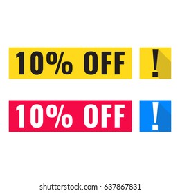 Flat 10 Off Images Stock Photos Vectors Shutterstock