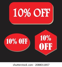 10% off. To give a discount.
