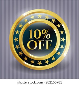 10 % Rabatt auf Goldene Badge