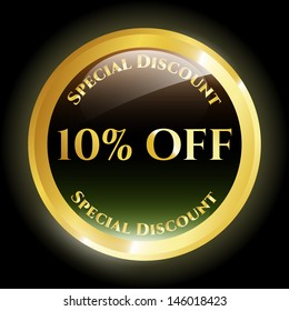 10% Off Icon