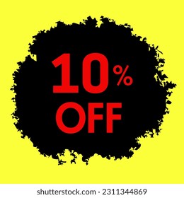10% OFF icon , 10% off logo design