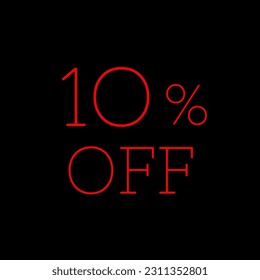 10% off logo design , modern 10% off sale banner layout design , modern discount icon design
