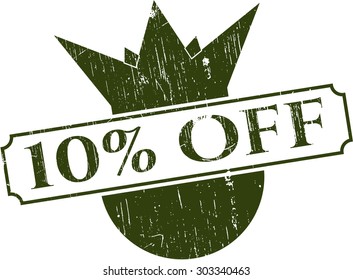10% Off rubber grunge seal