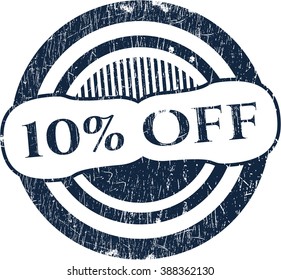 10% Off rubber grunge texture seal