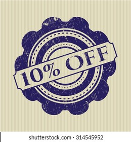 10% Sin sello de goma