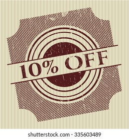 10% Sello de goma