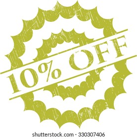 10% Sello de goma sin hule con textura gruesa