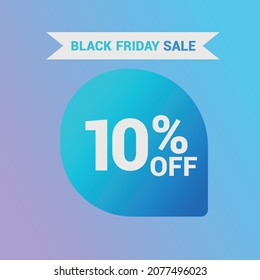 10% off Sale banner special offer ad discount promotion vector banner. price discount offer. season sale promo sticker colorful background
