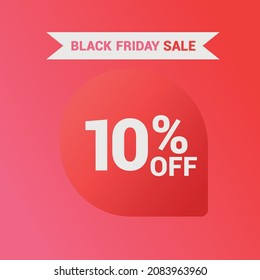 10% off Sale banner special offer ad discount promotion vector banner. price discount offer. season sale promo sticker colorful background
