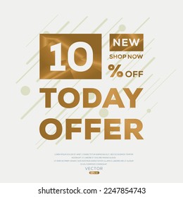 10% OFF Sale Discount, Today offer, Shop Now.