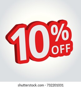 10% Off Sale Tag 