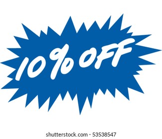 10% Off Sign