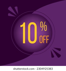 Vector 10% OFF: Añade un toque promocional a tus proyectos con este increíble 10% fuera del vector. Destacar de la competencia con esta exclusiva ilustración vectorial. ¡Agarra esta oferta especial ahora!