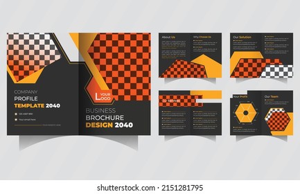 10 pages Business brochure design and company profile template