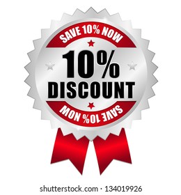 10 percent discount button