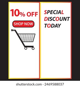 10 Percent Discount, 10% Off Shop Now. Up to 10% Discount Price tag for business promotion poster, banner, sticker, graphic design, icon, logo, symbol, social media website coupon vector illustration.