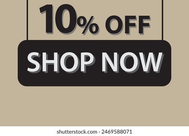 10 Percent Discount, 10% Off Shop Now. Up to 10% Discount Price tag for business promotion poster, banner, sticker, graphic design, icon, logo, symbol, social media website coupon vector illustration.