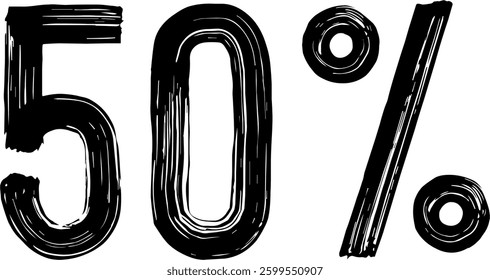 10 Percent Discount Offer Number Typography Style A1313
