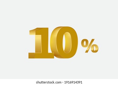 10 Percent off 3d Sign on White Background, Special Offer 10% Discount Tag, Sale Up to 10 Percent Off,big offer, Sale, Special Offer Label, Sticker, Tag, Banner, Advertising, offer Icon