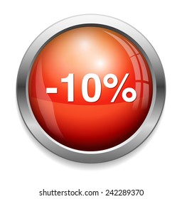 10 percent off button