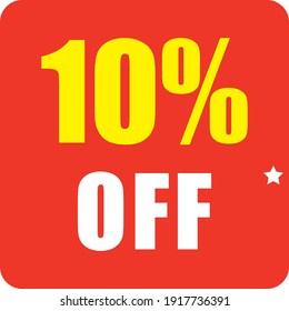 10 Percent Off Logo Design 