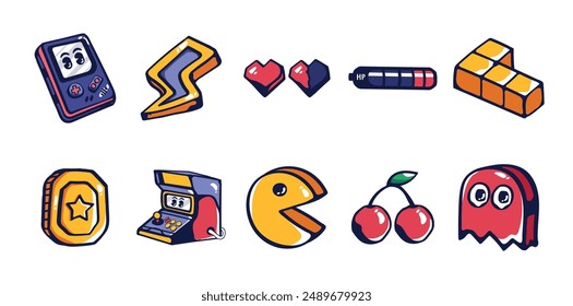 10 Retro Arcade Set Collection