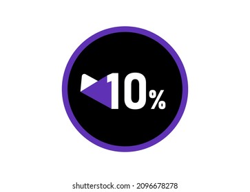 10% Round design vector, 10 percent images