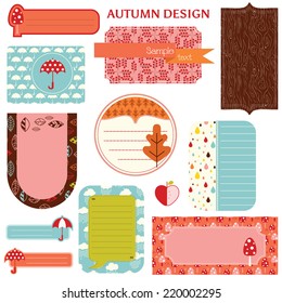 10 Seamless Patterns. Autumn Set. Texture for Wallpaper, Background, Scrapbook. Vector