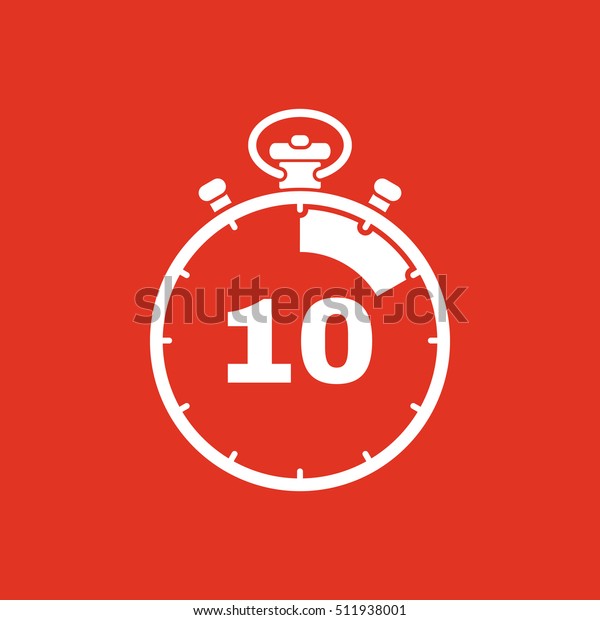 10秒 分の停止監視アイコン 時計と時計 タイマー カウントダウン ストップウォッチのシンボル Ui ウェブ ロゴ 署名 フラットデザイン アプリ ストックベクター画像 のベクター画像素材 ロイヤリティフリー