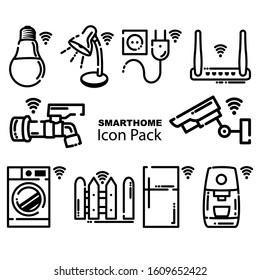 10 Smart home icon pack - Outline