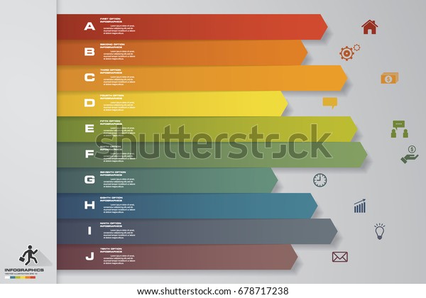 10 Steps Minimal Arrow Chart Data Stock Vector (Royalty Free) 678717238 ...