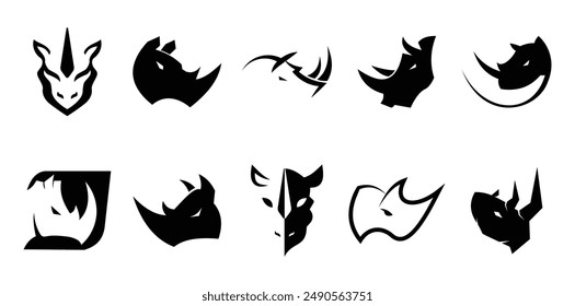 10 Sumatra Rhino Vector Logo