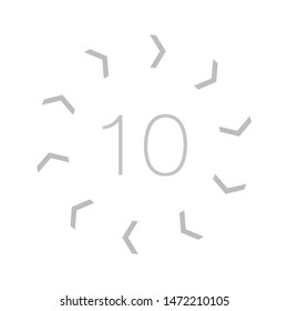 10 ten parameter flat design concept components. Modern infographics puzzle illustration banner, business diagram brochure.