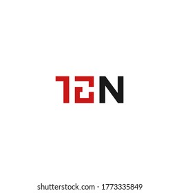 10 ten wordmark logo vector