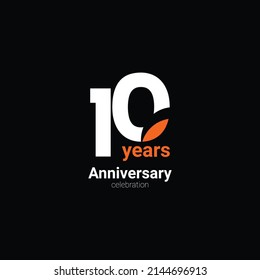 10 Th Anniversary Celebration Vector Template Design Illustration