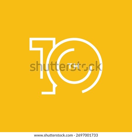 10 Th Anniversary Logo collection gradient Vector Template Illustration
