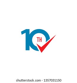 10 Th Anniversary Vector Template Design Illustration