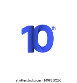10 th Anniversary Vector Template Design Illustration