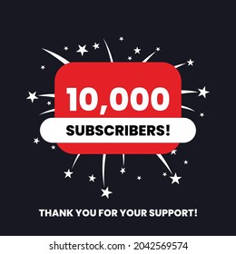 10 thousand subscribers celebration thank you achievement