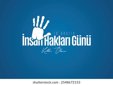 10 Aralık: Dünya İnsan hakları Günü Tasarımı. translate:December 10th: World Human Rights Day Design