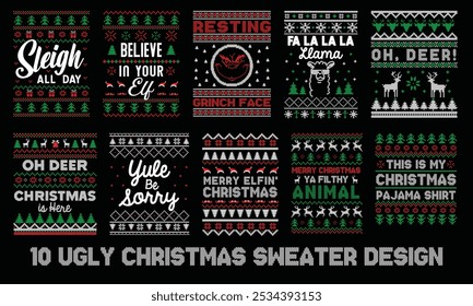 10 Ugly Christmas Sweater Design