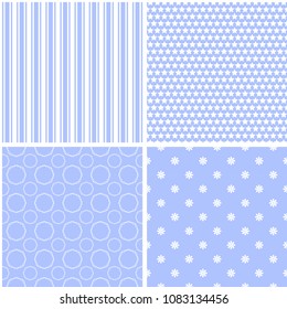 10 Vintage different vector seamless patterns. Endless texture for wallpaper, fill, web page background, surface texture.