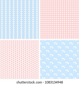 10 Vintage different vector seamless patterns. Endless texture for wallpaper, fill, web page background, surface texture.