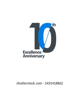 10 Year Anniversary Celebration Vector Template Design Illustration